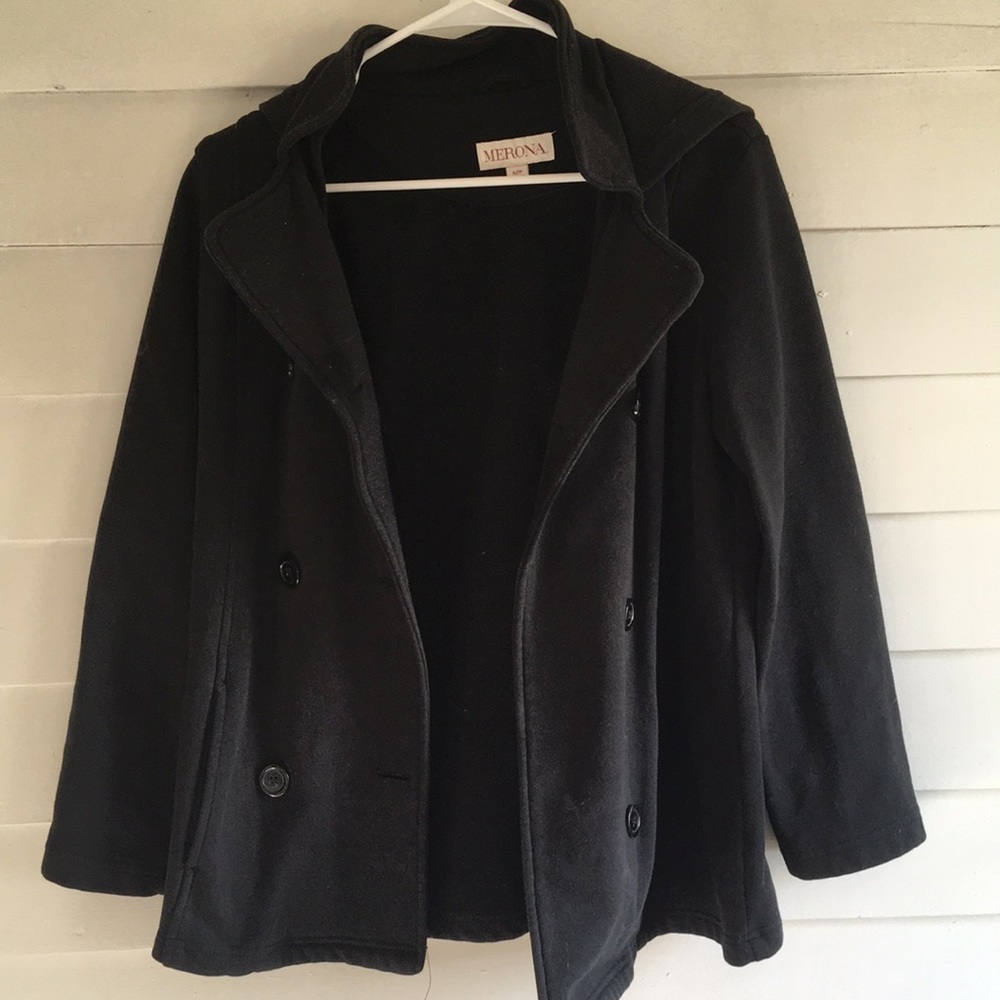Black pea coat